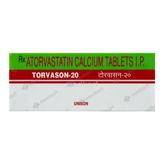 torvason 20mg tablet 10's